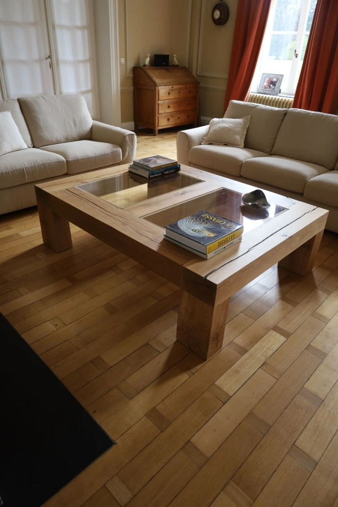 Table basse de salon sur mesure