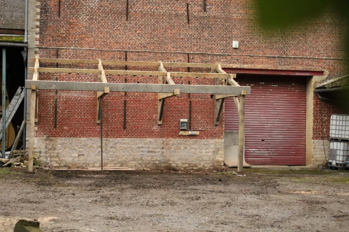 Carport chêne massif