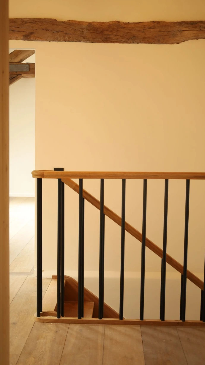 Escalier en chêne massif